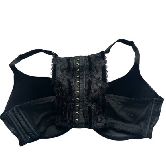 Victoria's Secret Very Sexy Lightly-Lined Lace Back Black Bra Size 38 DD - Picture 5 of 10